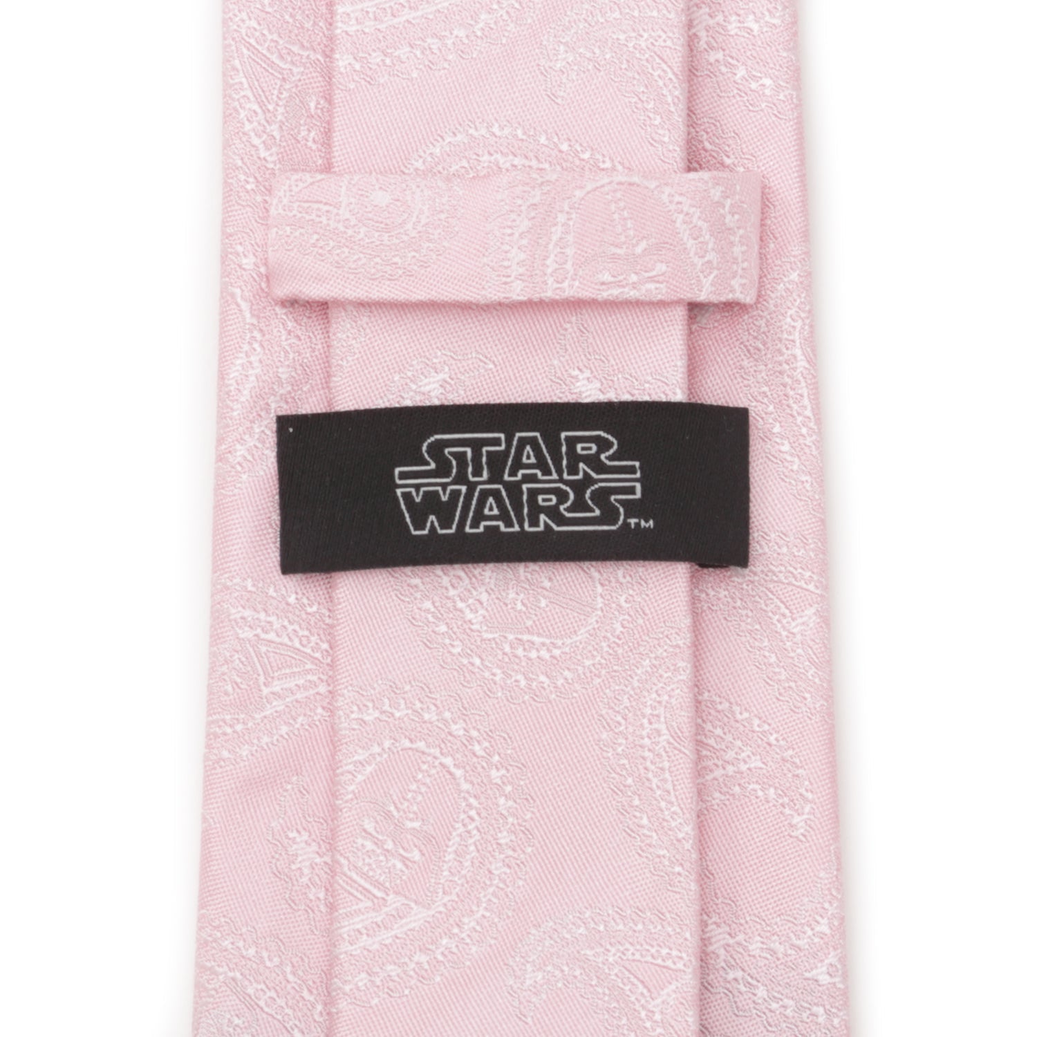  Cufflinks Darth Vader Paisley Pink Silk Men's Tie - Default Title - Bonton