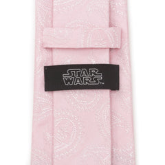 Darth Vader Paisley Pink Silk Men's Tie