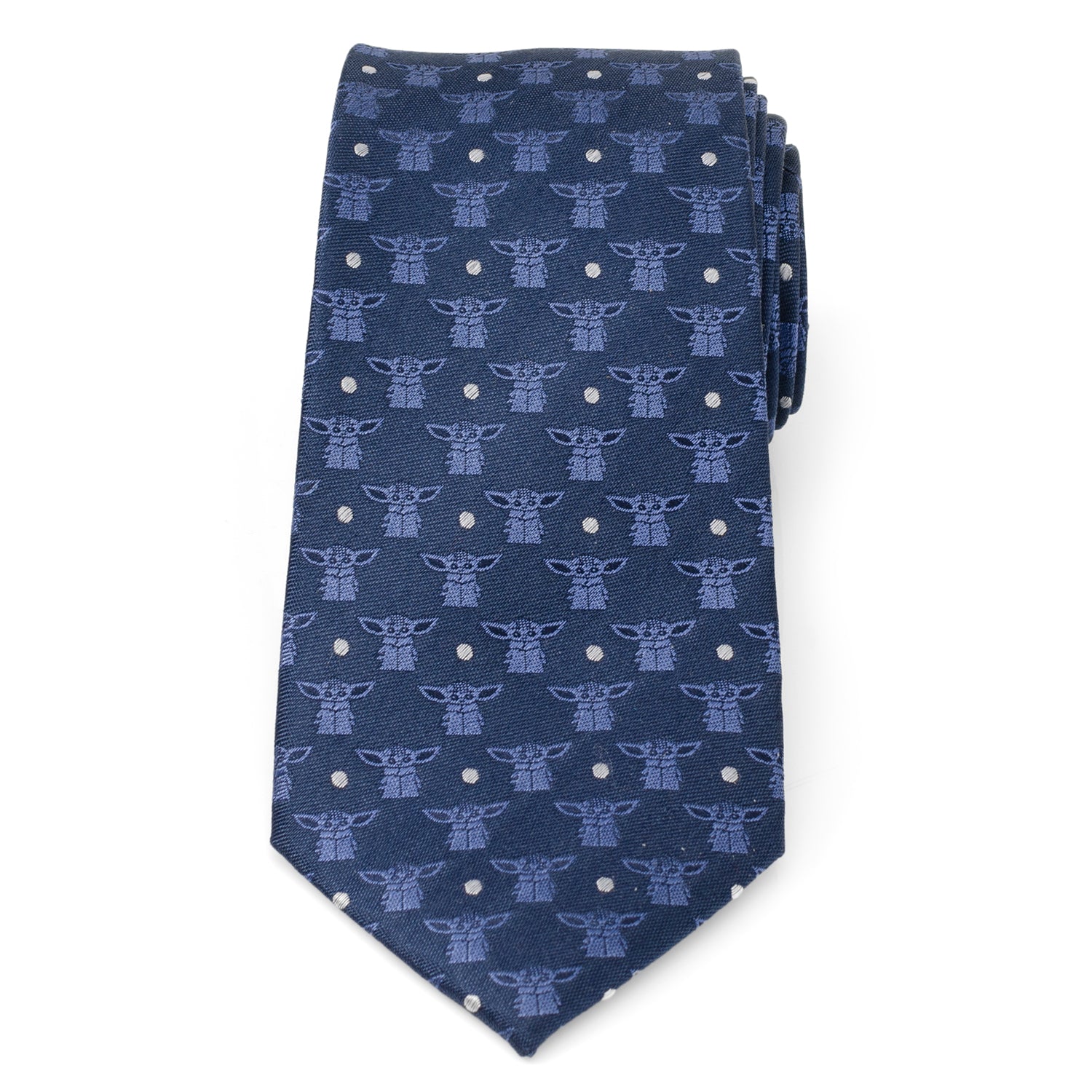  Cufflinks Grogu Navy Blue Men's Tie - Default Title - Bonton