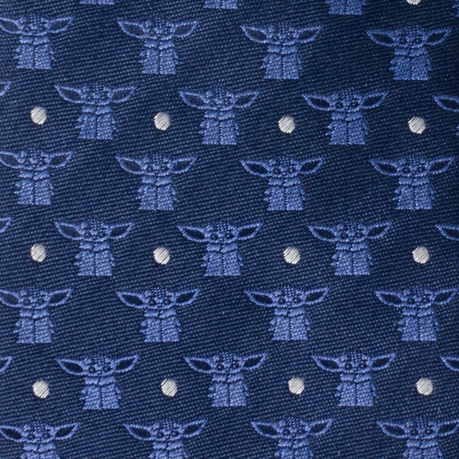  Cufflinks Grogu Navy Blue Men's Tie - Default Title - Bonton