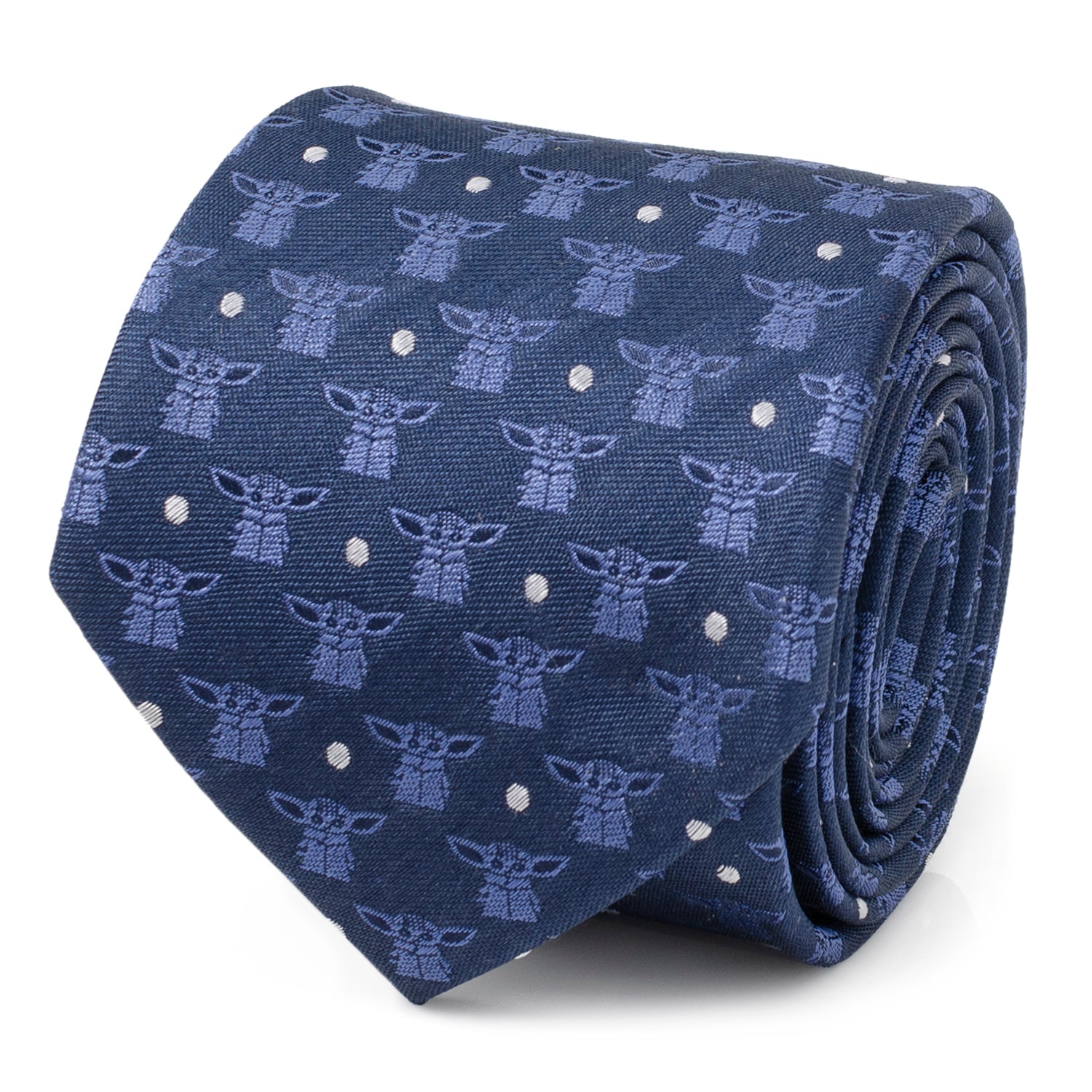  Cufflinks Grogu Navy Blue Men's Tie - Default Title - Bonton