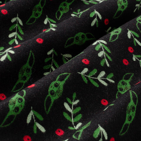 Grogu Holiday Black Scarf
