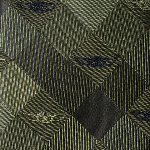 Grogu Plaid Green Men's Tie