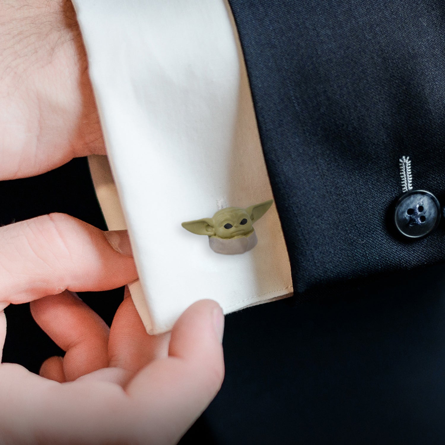  Cufflinks 3D Grogu Cufflinks - Default Title - Bonton