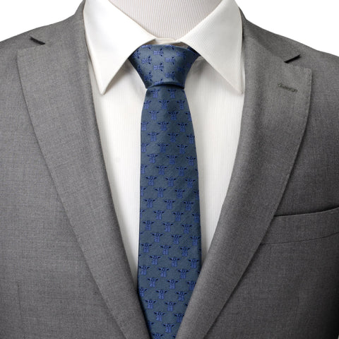 Grogu Blue Tonal Men's Tie