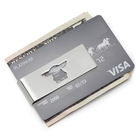 Grogu Cut Out Money Clip