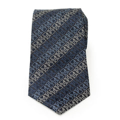 Grogu Outline Stripe Navy Men's Tie