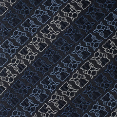 Grogu Outline Stripe Navy Men's Tie