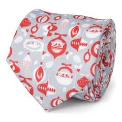 Star Wars Holiday Mando Red Men's Tie