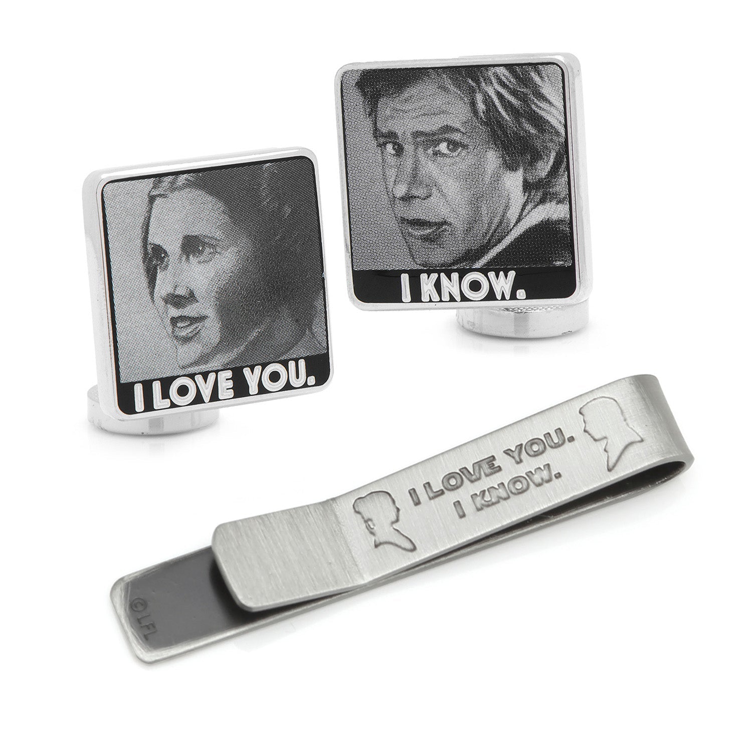  Cufflinks I Love You I Know Gift Set - Default Title - Bonton