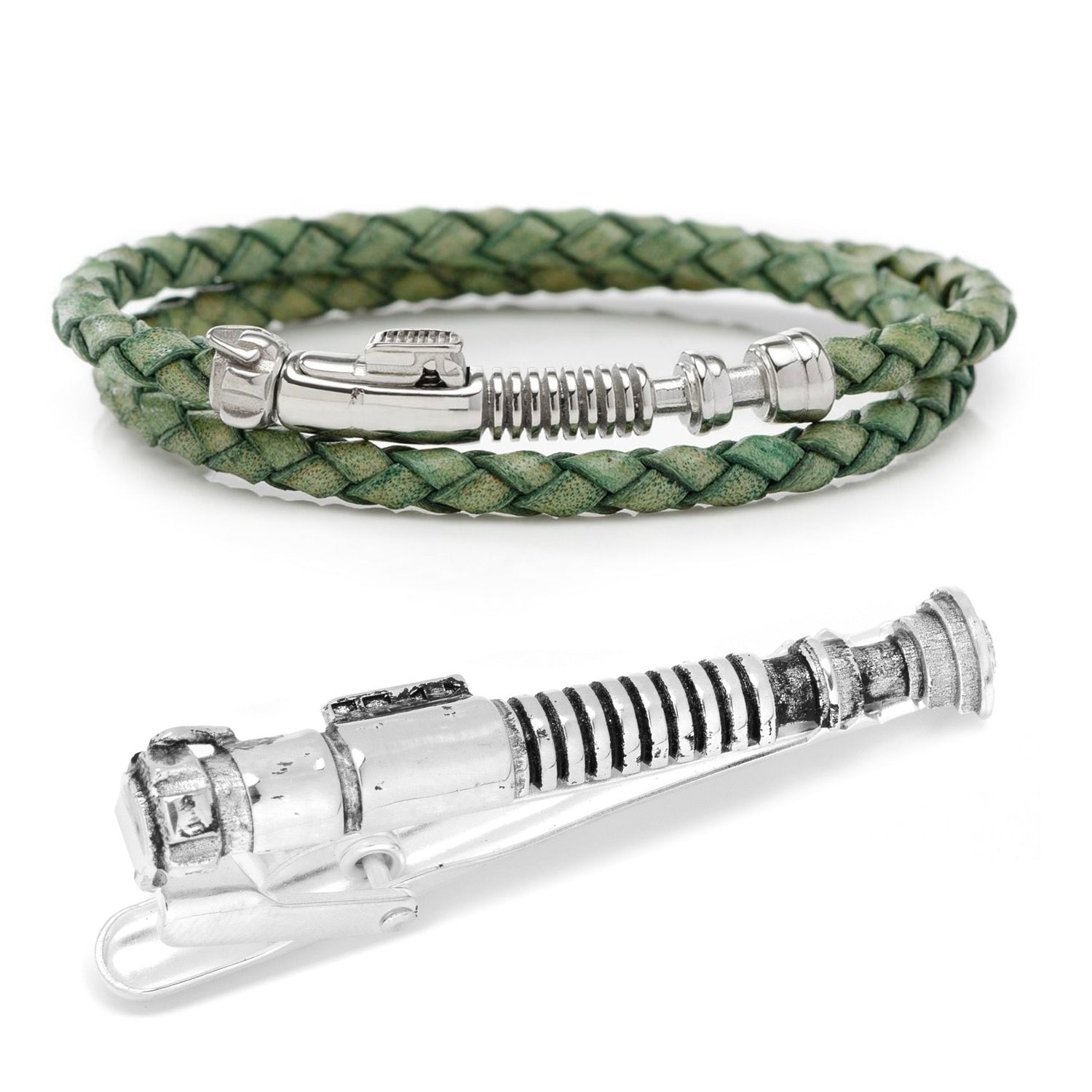  Cufflinks Luke Skywalker Lightsaber Bracelet & Tie Clip Gift Set - Default Title - Bonton