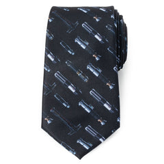 Lightsaber Pattern Men's Tie