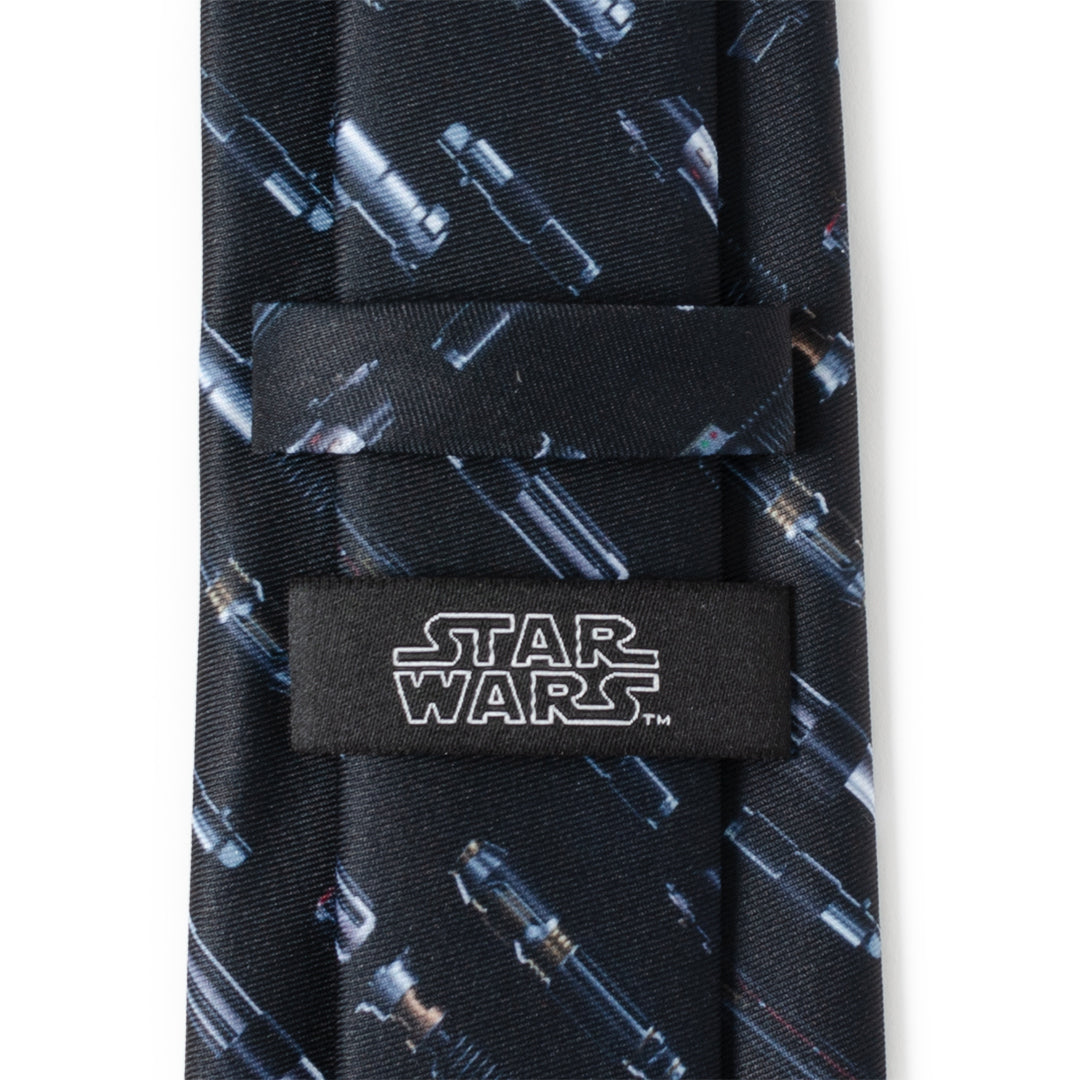  Cufflinks Lightsaber Pattern Men's Tie - Default Title - Bonton