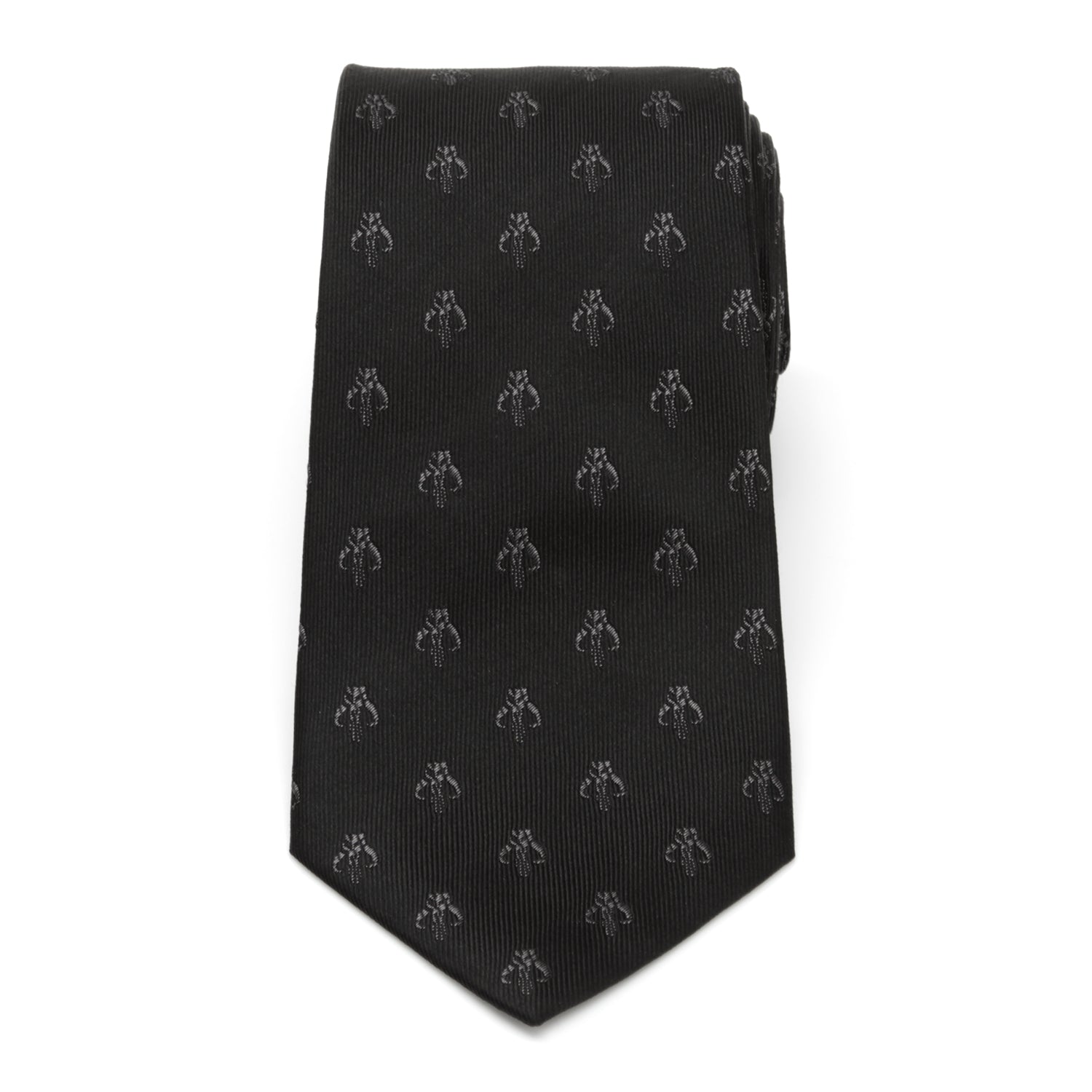  Cufflinks Mandalorian Black Silk Men's Tie - Default Title - Bonton