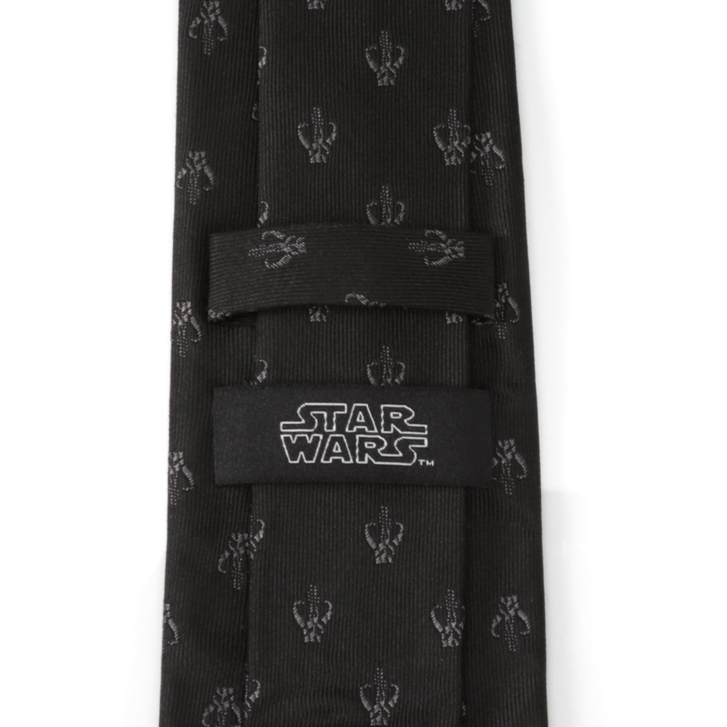 Cufflinks Mandalorian Black Silk Men's Tie - Default Title - Bonton