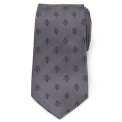 Mandalorian Gray Silk Men's Tie