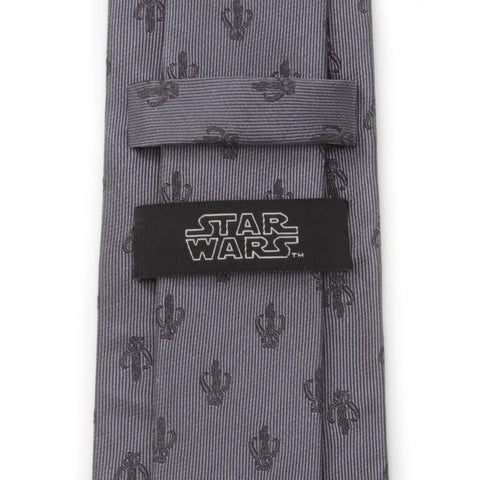 Mandalorian Gray Silk Men's Tie