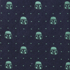 Mandalorian Helmet Dotted Navy Tie