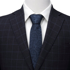 Mandalorian the Child Paisley Navy Tie