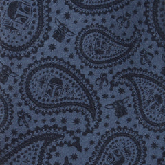 Mandalorian the Child Paisley Navy Tie