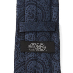 Mandalorian the Child Paisley Navy Tie