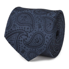 Mandalorian the Child Paisley Navy Tie