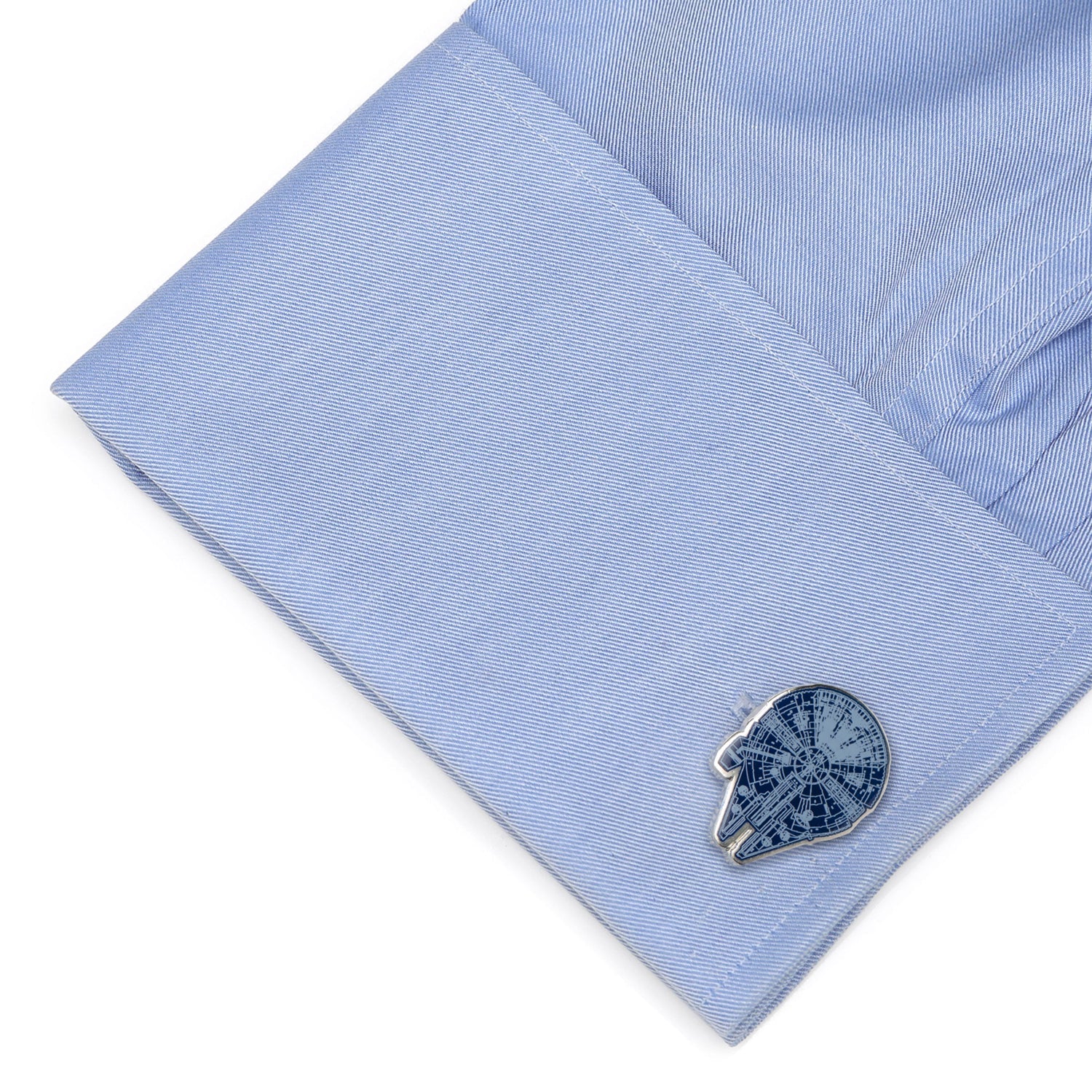  Cufflinks Millennium Falcon Blueprint Blue Cufflinks - Default Title - Bonton