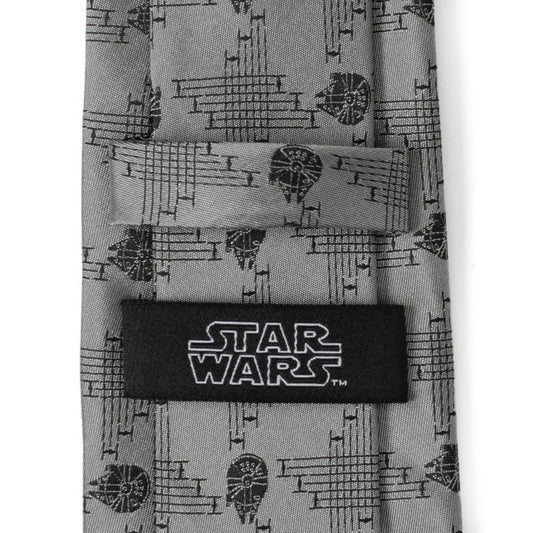 Millennium Falcon Gray Men's Tie