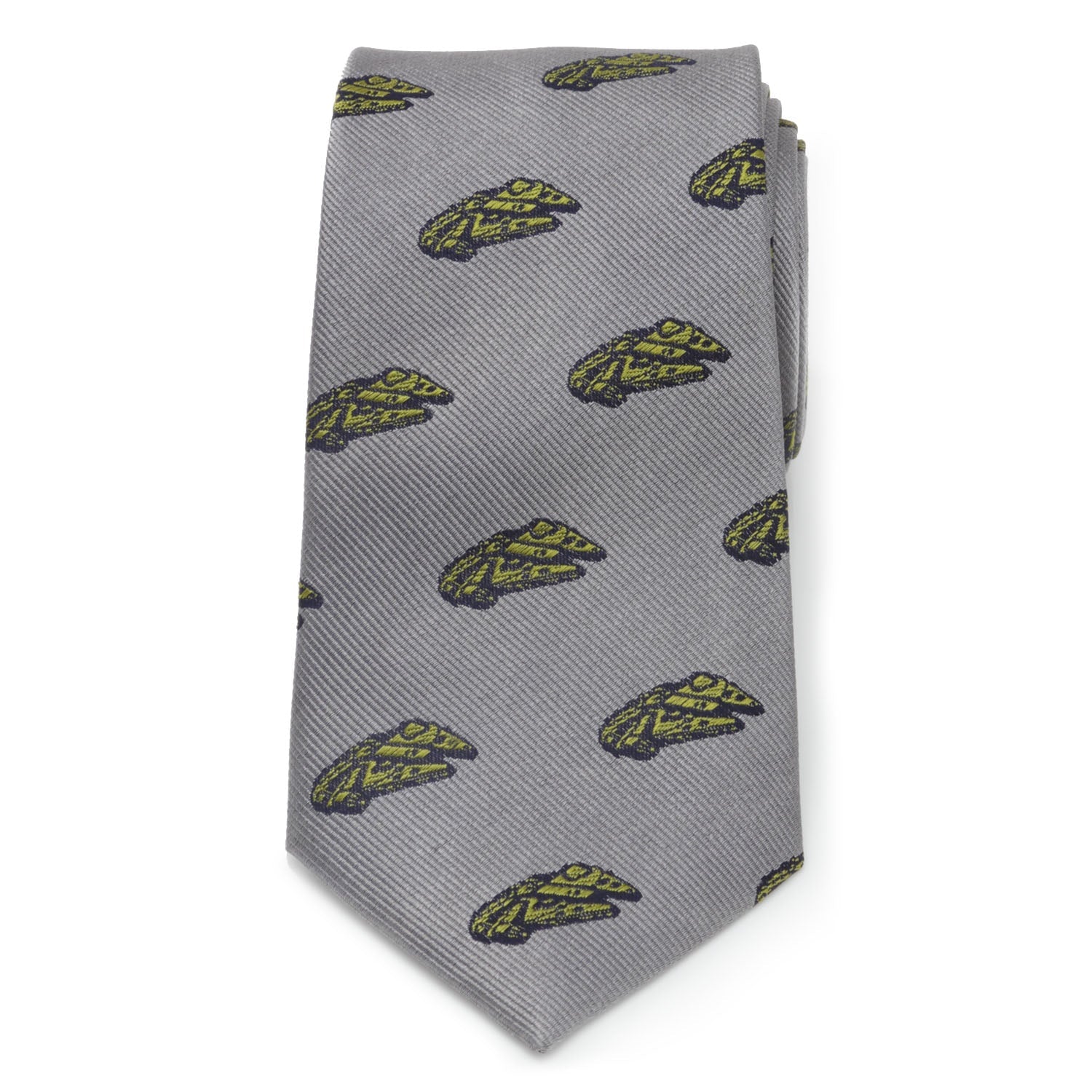  Cufflinks Millennium Falcon Gray Men's Tie - Default Title - Bonton