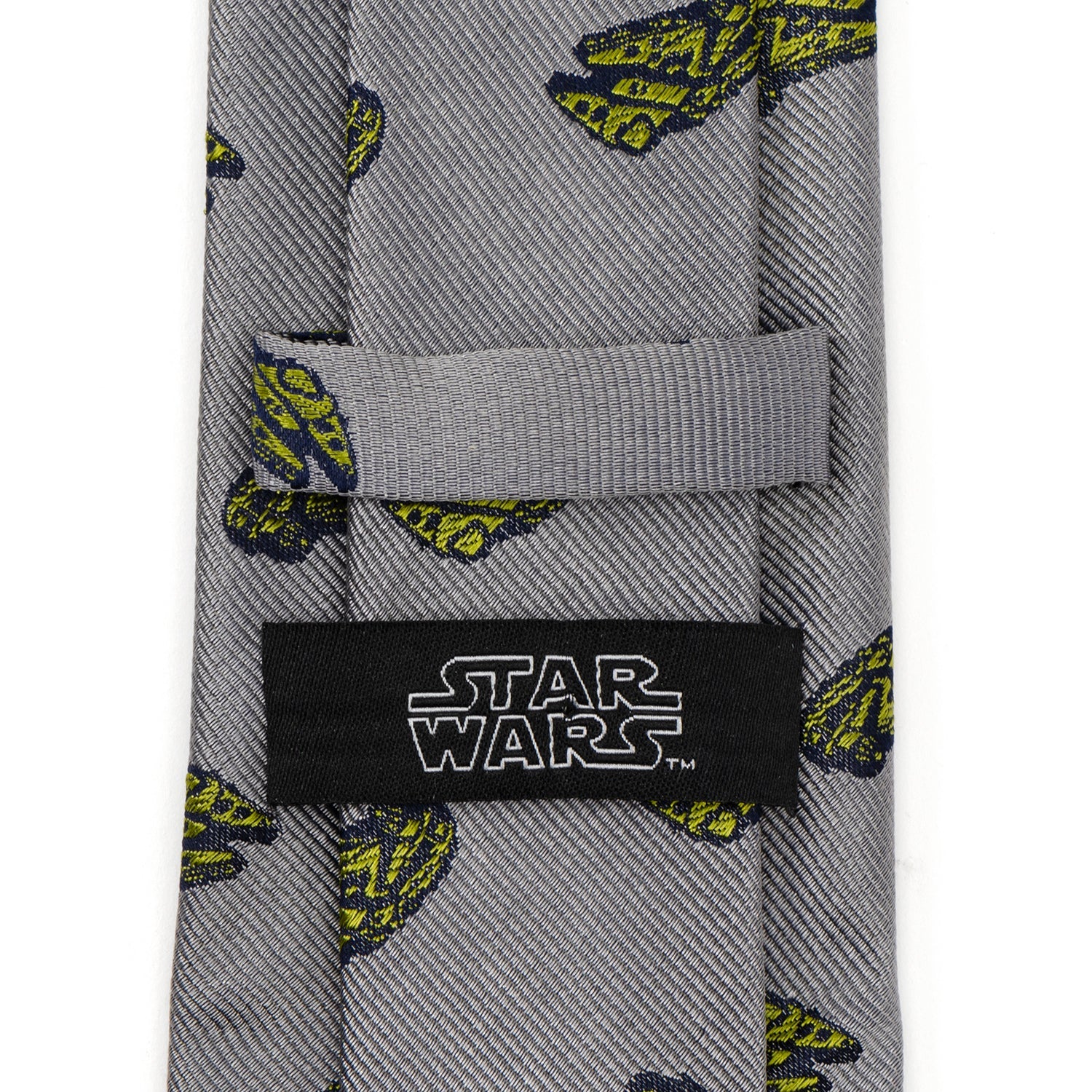  Cufflinks Millennium Falcon Gray Men's Tie - Default Title - Bonton