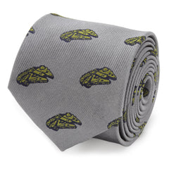 Millennium Falcon Gray Men's Tie