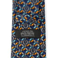 Falcon Motif Navy Blue Men's Tie