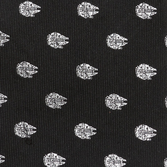 Millennium Falcon Metallic Silver Men's Tie