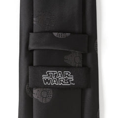 Millennium Falcon Black Tonal Men's Tie