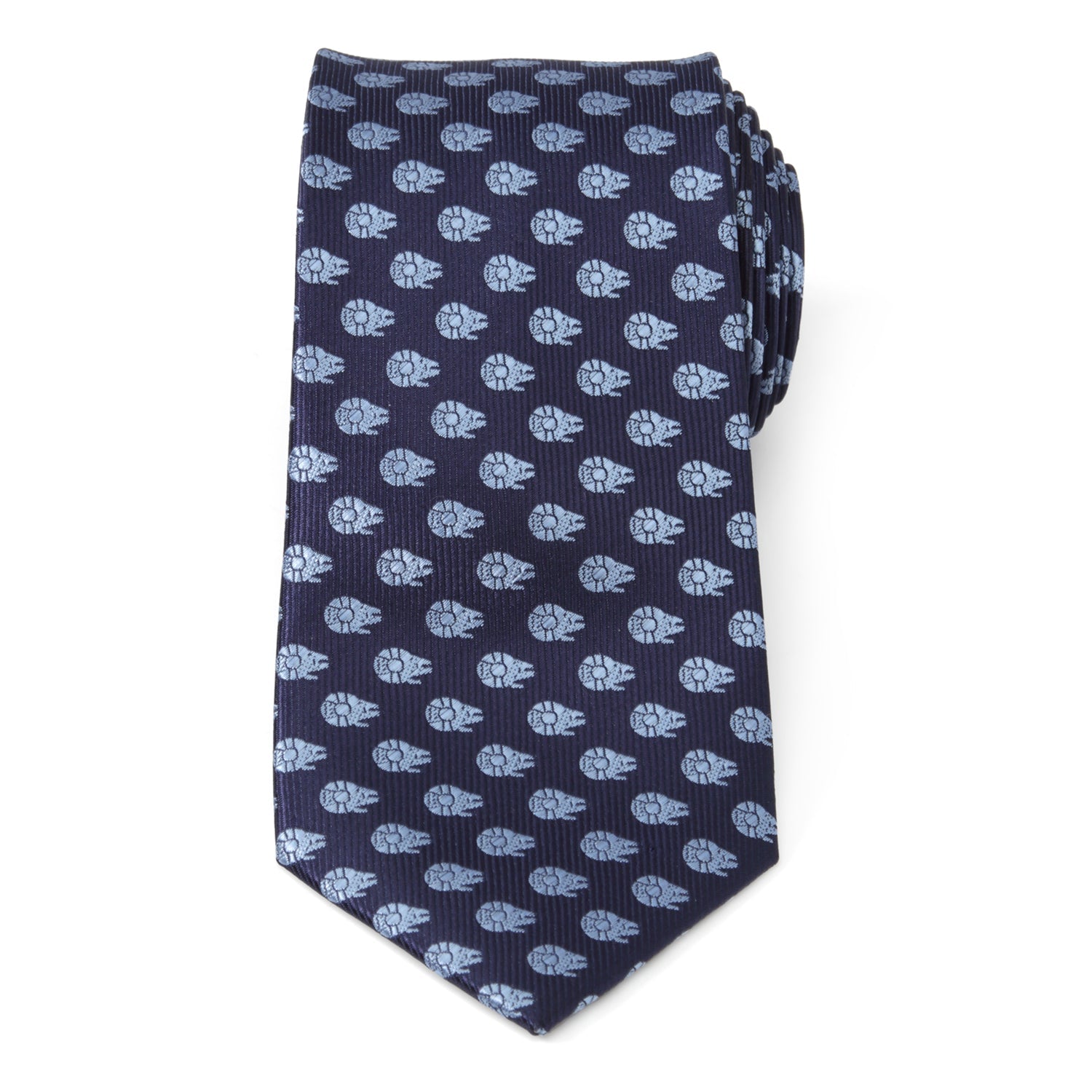  Cufflinks Millennium Falcon Blue Tonal Mens Tie - Default Title - Bonton