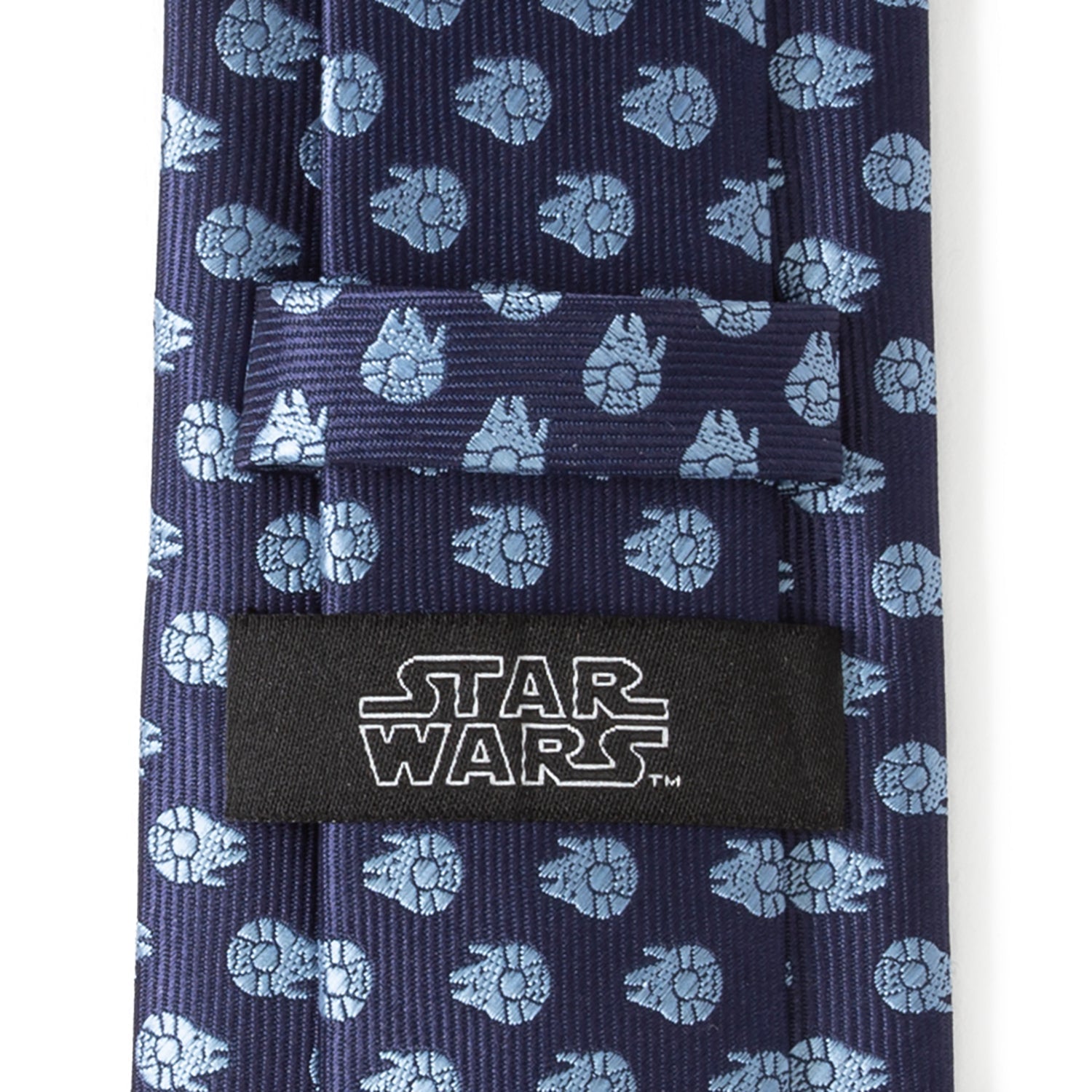  Cufflinks Millennium Falcon Blue Tonal Mens Tie - Default Title - Bonton