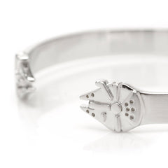 Millennium Falcon Stainless Steel Cuff Bracelet