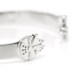 Millennium Falcon Stainless Steel Cuff Bracelet