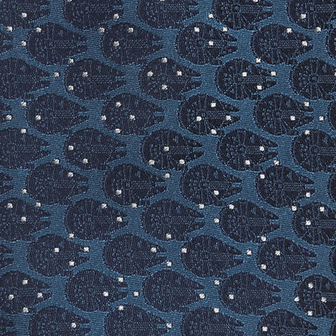 Millennium Falcon Dot Blue Men's Tie