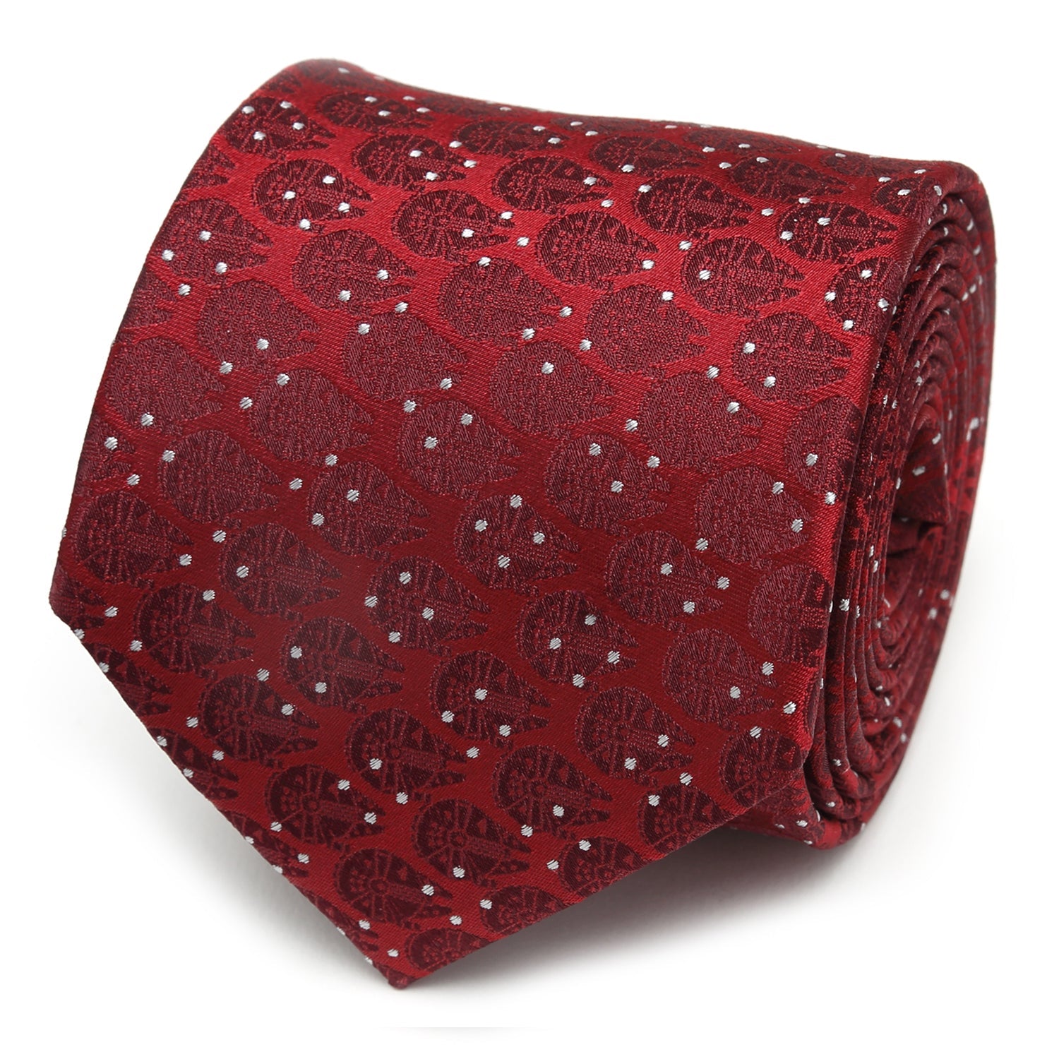  Cufflinks Millennium Falcon Dot Red Men's Tie - Default Title - Bonton