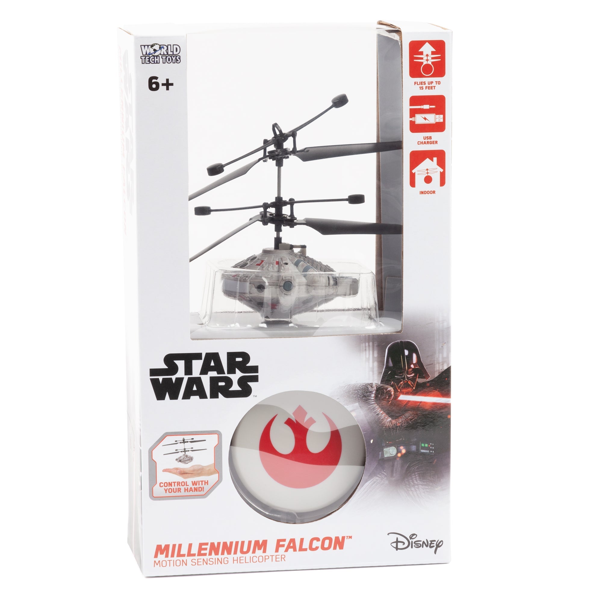  HobbyTron Star Wars Millennium Falcon Motion Sensing Helicopter - Default Title - Bonton