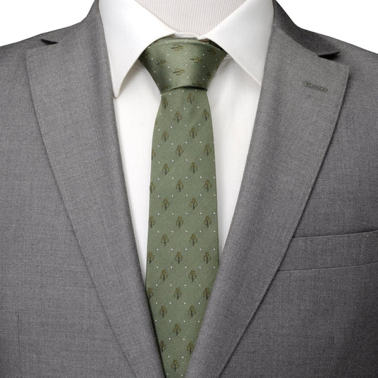 Mandalorian Dot Sage Green Men's Tie