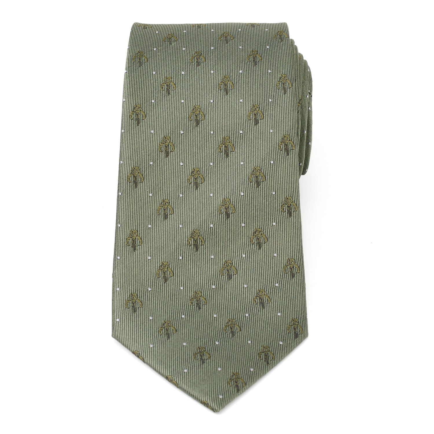  Cufflinks Mandalorian Dot Sage Green Men's Tie - Default Title - Bonton