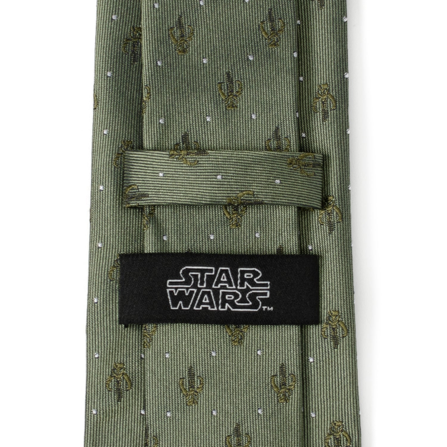  Cufflinks Mandalorian Dot Sage Green Men's Tie - Default Title - Bonton