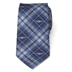 Star Wars the Child Plaid Blue Men's Tie