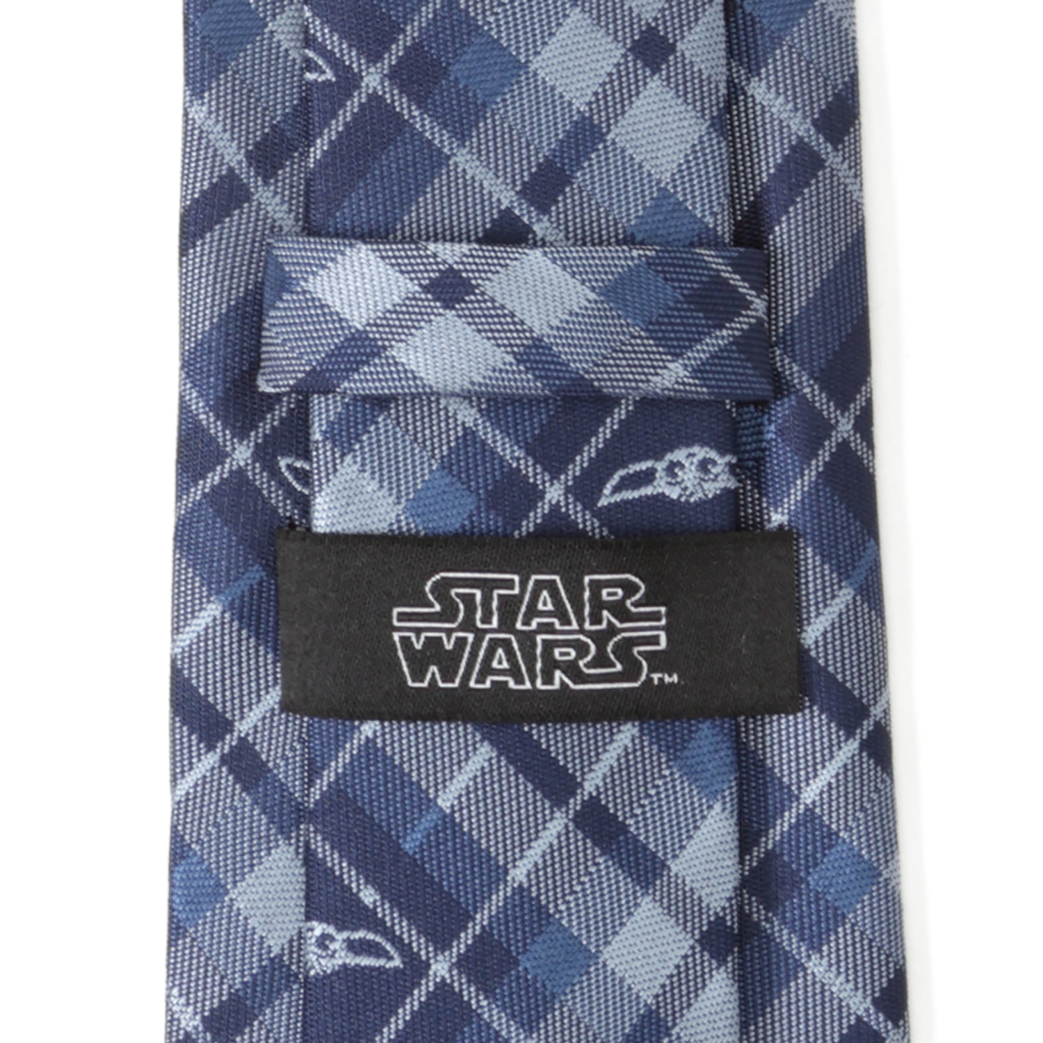  Cufflinks Star Wars the Child Plaid Blue Men's Tie - Default Title - Bonton