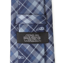 Star Wars the Child Plaid Blue Men's Tie