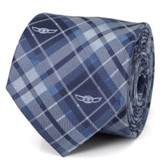 Star Wars the Child Plaid Blue Men's Tie