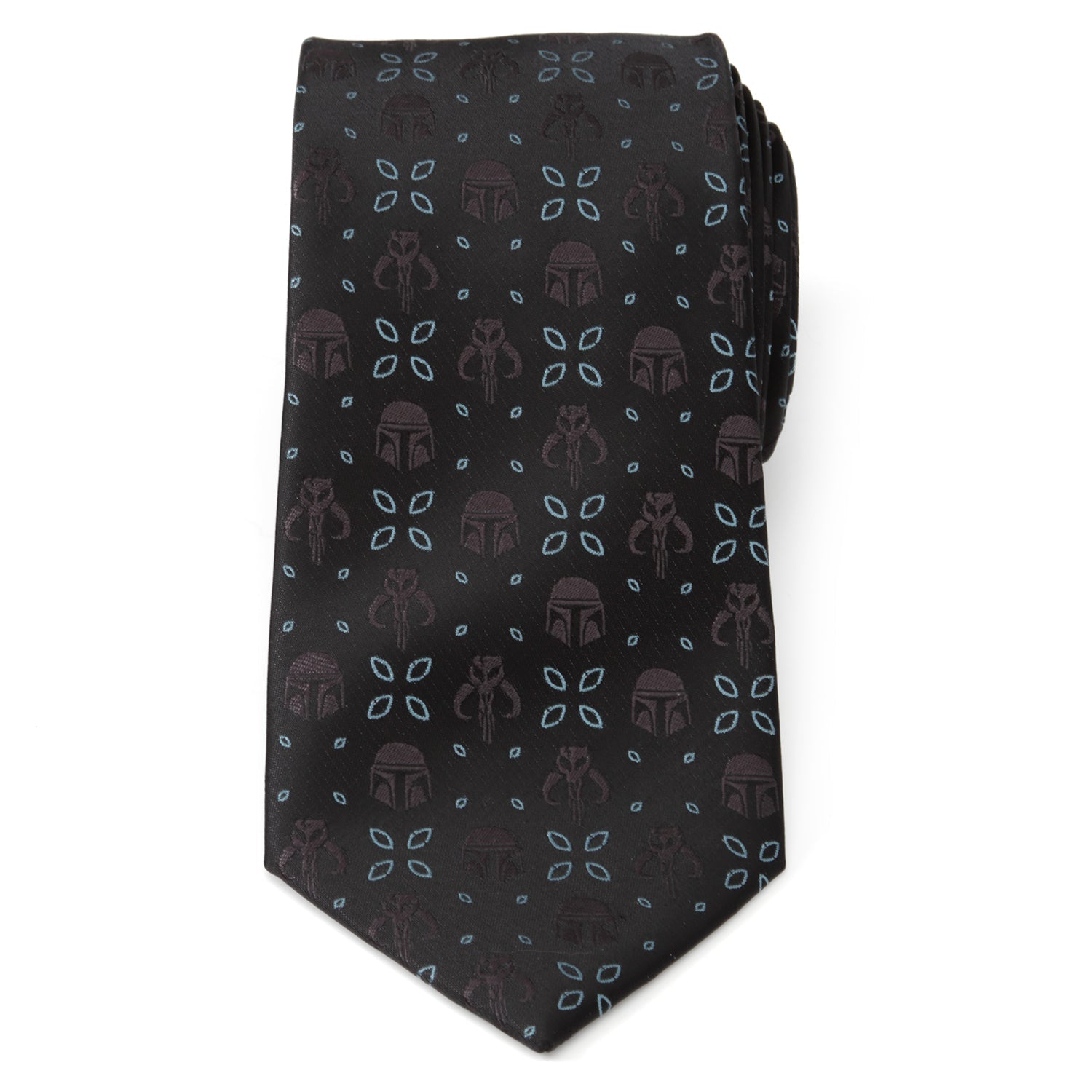  Cufflinks Mandalorian Motif Black Men's Tie - Default Title - Bonton