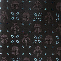 Mandalorian Motif Black Men's Tie